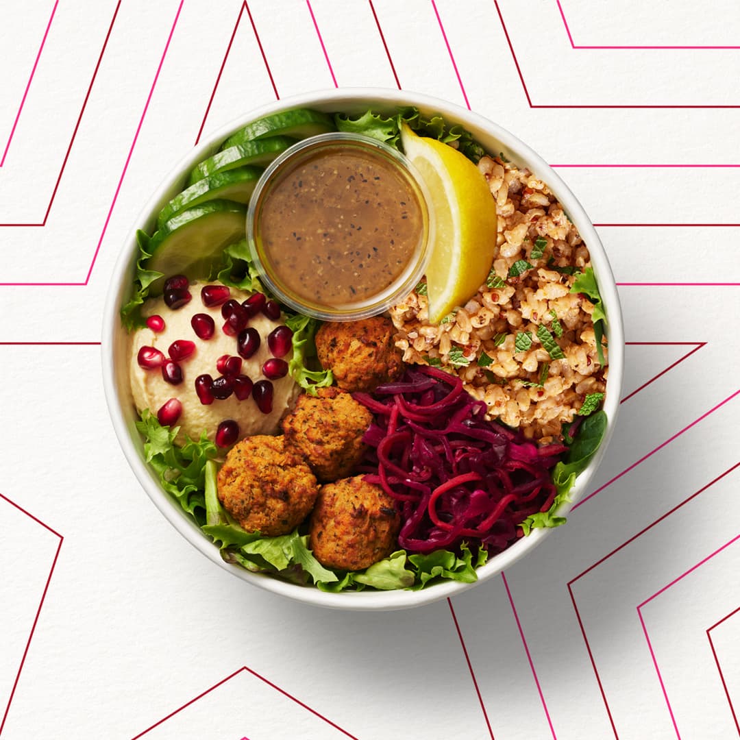 Humous & Falafel Mezze Salad