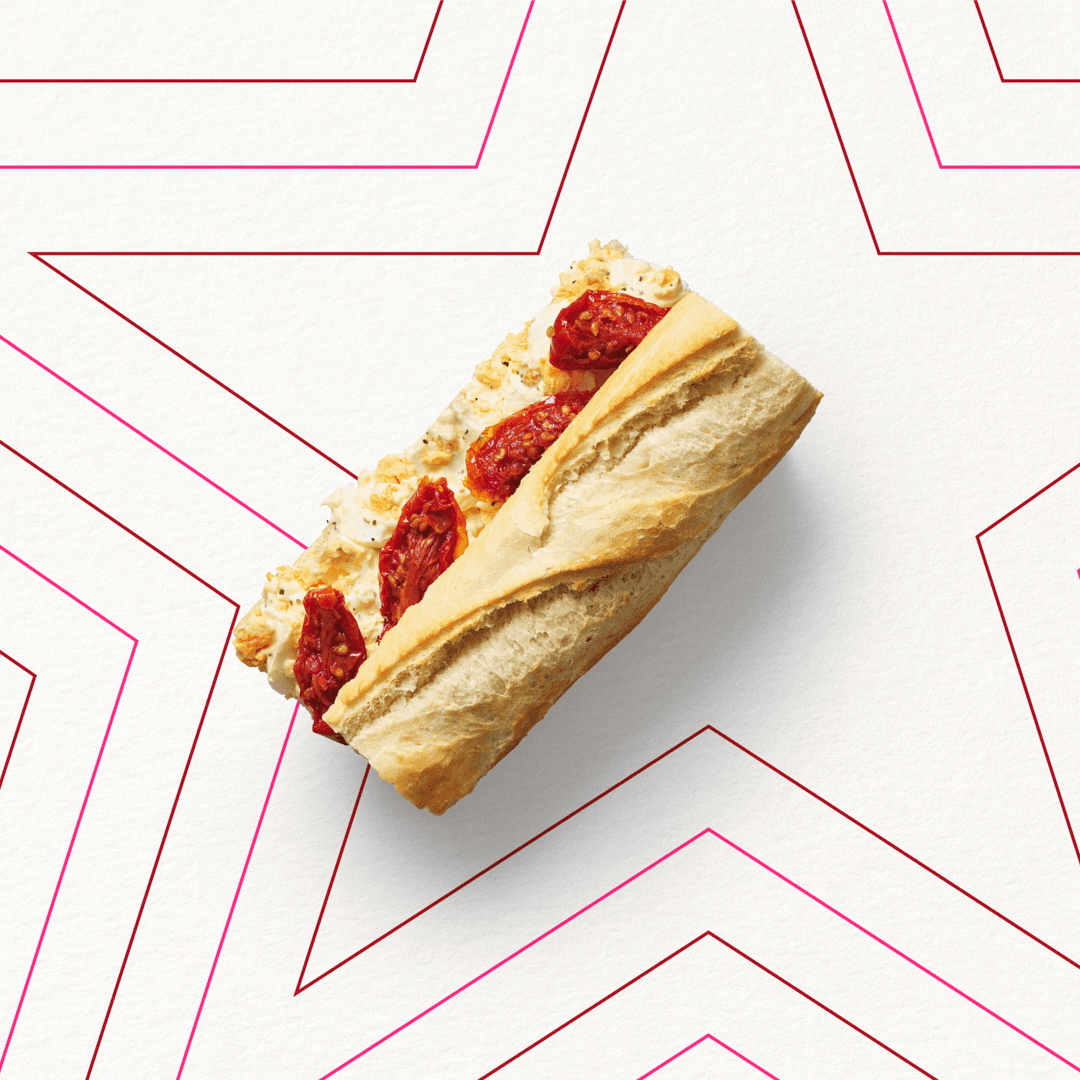 Roasted Tomato & Egg Mayo Breakfast Baguette