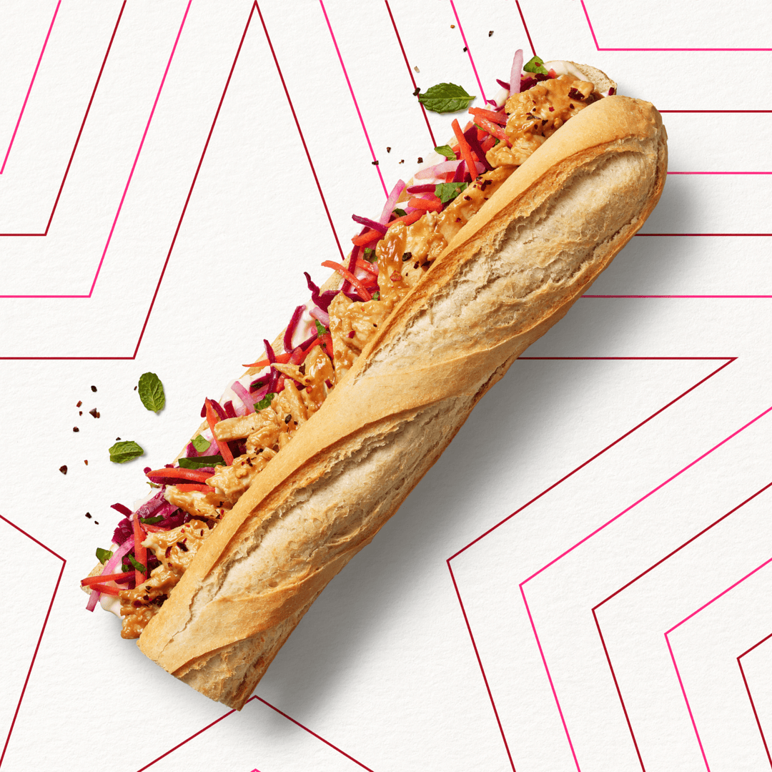 Pret's Chicken Satay Baguette